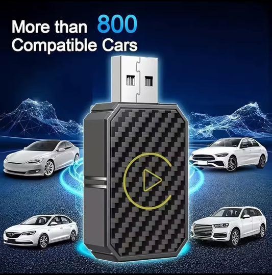 Adaptateur CarPlay filaire vers sans fil 2 en 1 pour voiture et adaptateur Android Auto type-c/USB Plug & Play adaptateur sans fil Carplay connexion automatique